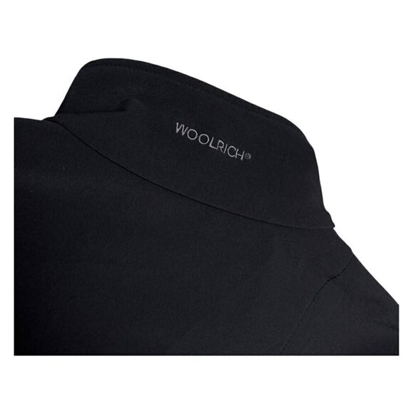 WOOLRICH Waterproof Cropped Shell Black Windbreaker Light Womens Jacket XL - Picture 6 of 6